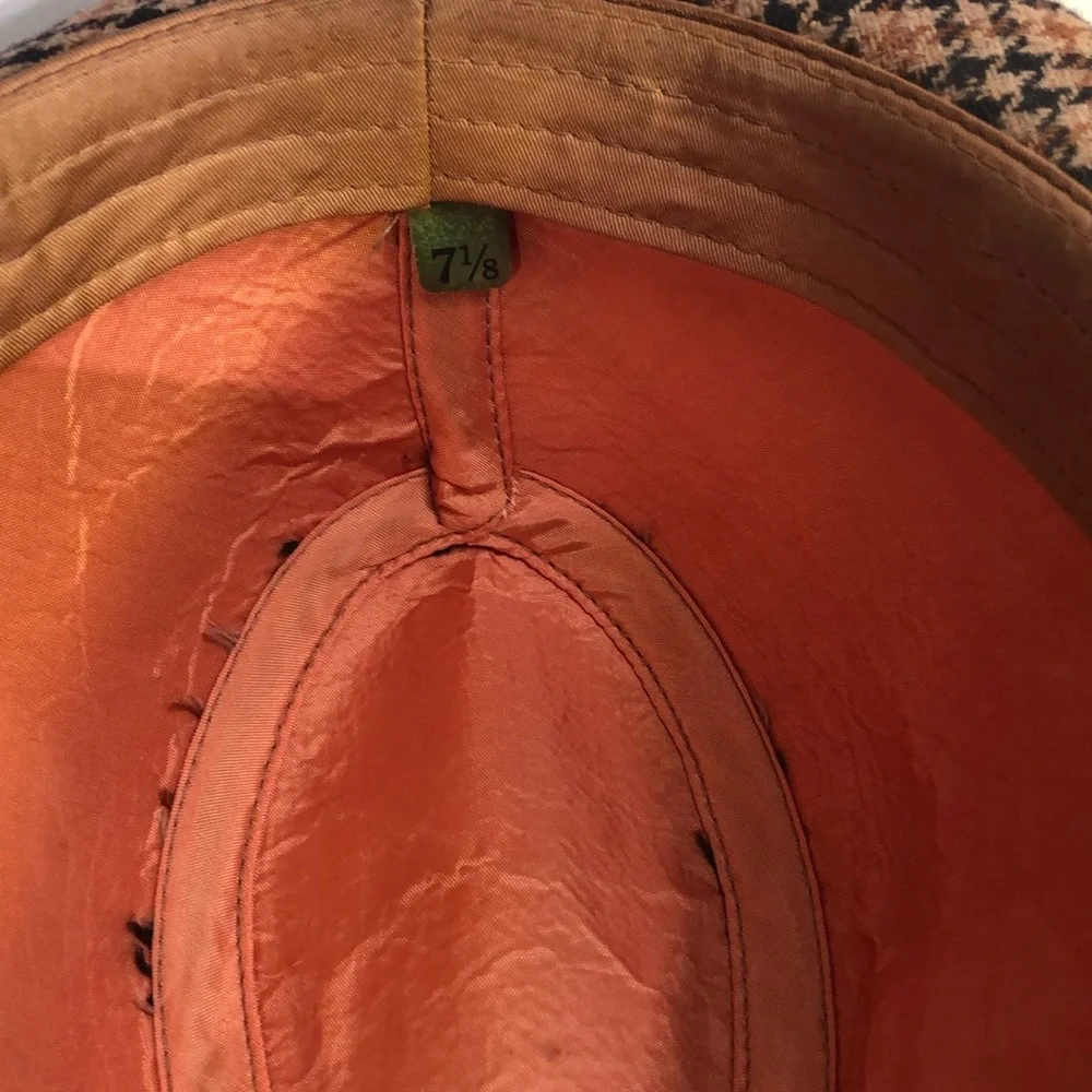 VTG United Hatters Tweed Houndtooth Unisex Retro Hat - Picture 9 of 13